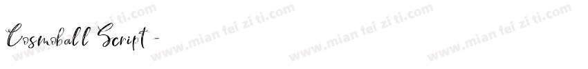 Cosmoball Script字体转换